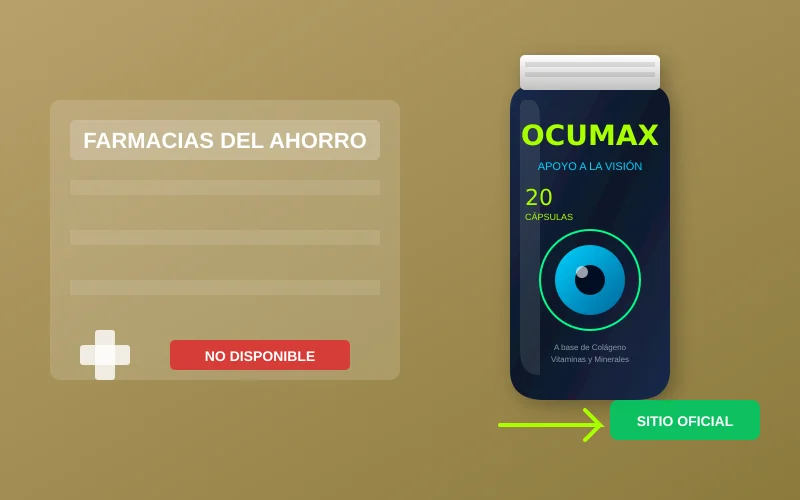 Ocumax no disponible en Farmacias del Ahorro - Compra solo en sitio oficial